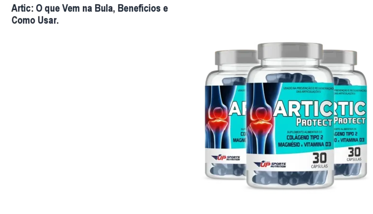 Frasco de Artic Protect Softgel mostrando cápsulas que fortalecem articulações e aliviam dores