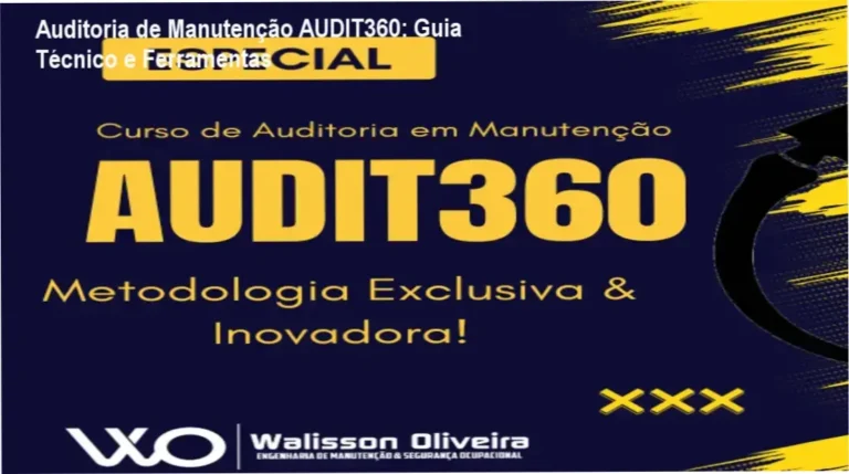 Checklist editável e rating do método AUDIT360 para auditoria de manutenção industrial