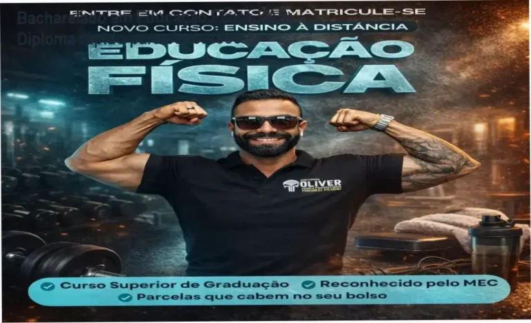 Diploma de Bacharelado em Educação Física EAD oferecido pelo Instituto Óliver
