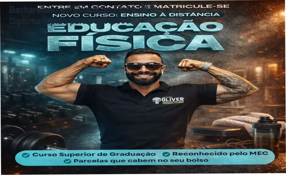 Diploma de Bacharelado em Educação Física EAD oferecido pelo Instituto Óliver