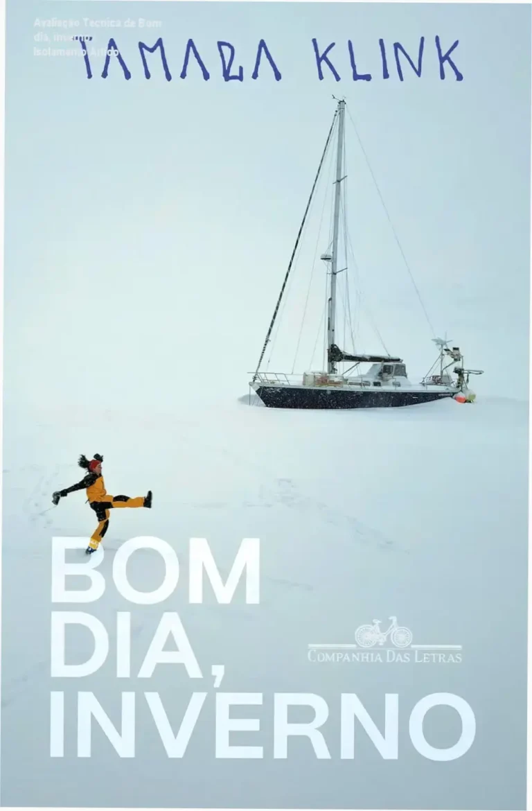 Capa do ebook Bom dia, inverno de Tamara Klink mostrando cenário ártico
