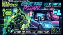 Ganhe R$400 como motorista Uber – Oferta oficial