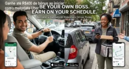 Ganhe até R$400 de bônus ao iniciar como motorista Uber