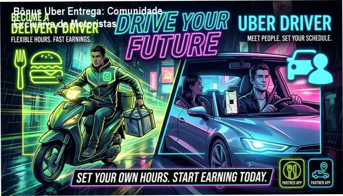 Bônus Uber Entrega comunidade de motoristas
