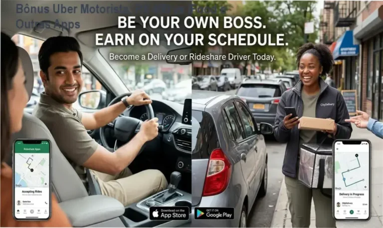 Bônus Uber Motorista vs iFood e concorrentes – comparação de vantagens e ganhos