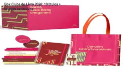 Box Clube do Livro 2026: 10 títulos + brindes exclusivos