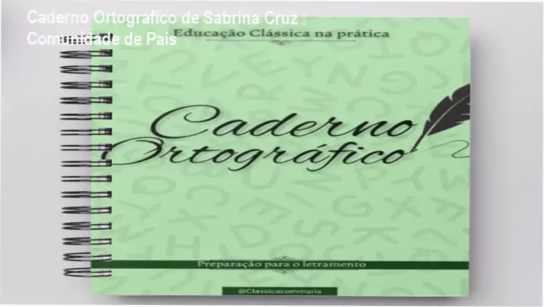 Caderno Ortográfico de Sabrina Cruz – grupo de pais e networking educacional