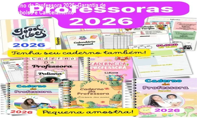 Caderno da Professora 2026 compra segura e acesso oficial