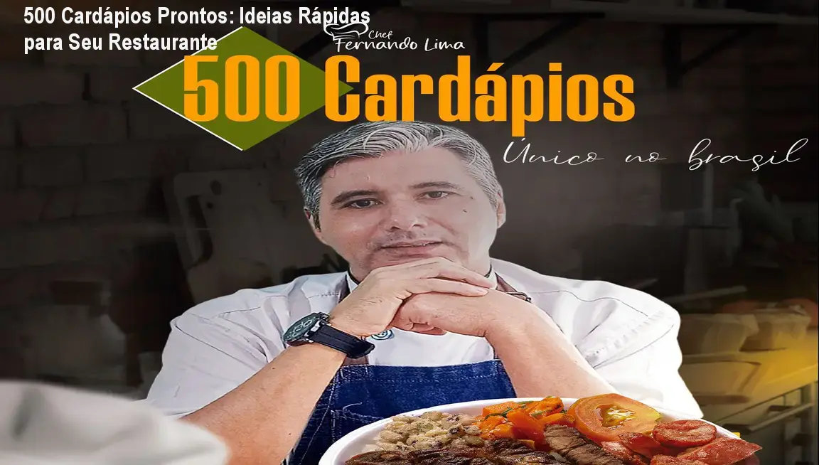 500 Cardápios Prontos: Ideias Rápidas para Seu Restaurante