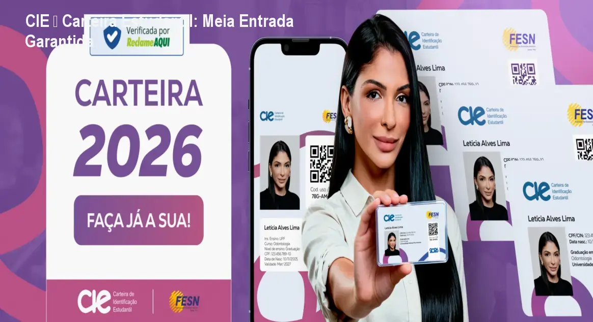 CIE – Carteira Estudantil: Meia Entrada Garantida
