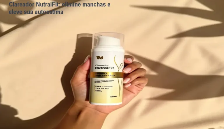 Clareador NutralFit aplicado nas axilas para clarear manchas escurecidas