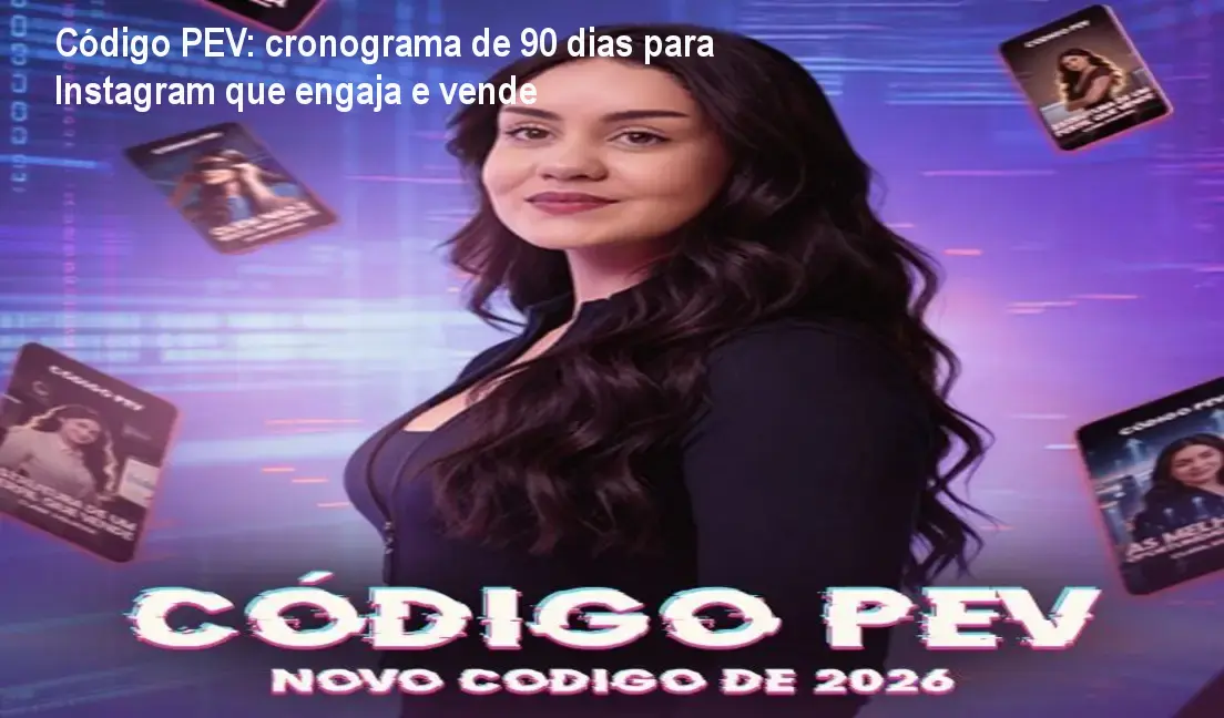 Código PEV: cronograma de 90 dias para Instagram que engaja e vende