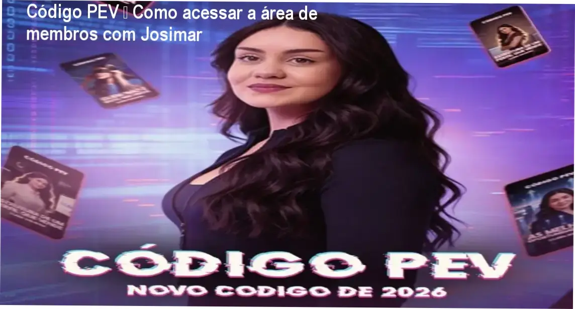 Código PEV de Josimar Alves Soares – login na área de membros