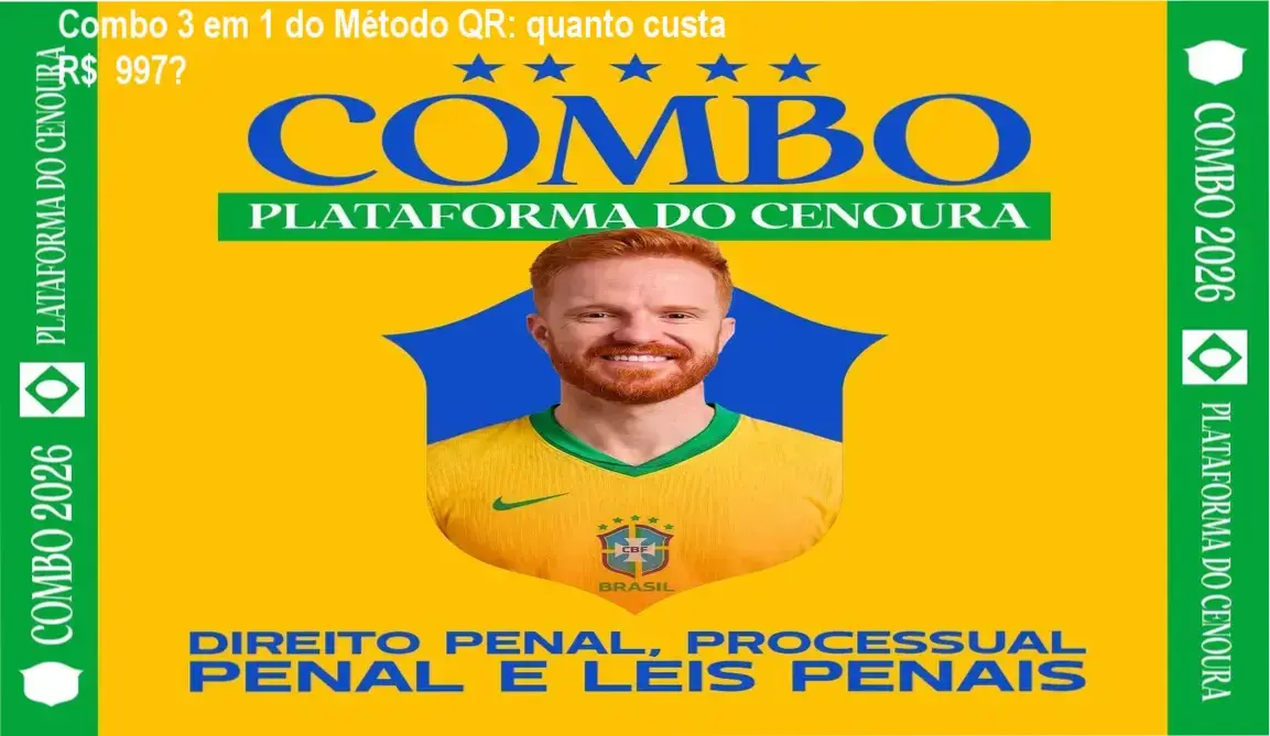 Combo 3 em 1 do Método QR – custo‑benefício e valor percebido