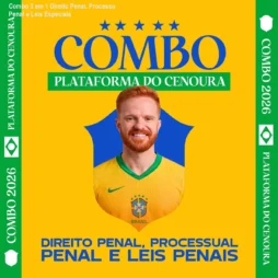 Combo 3 em 1 Direito Penal, Processo Penal e Leis Especiais
