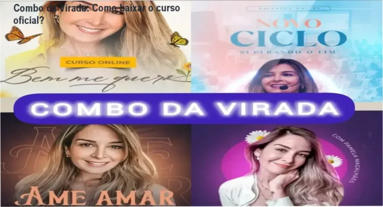 Tela mostrando o acesso oficial ao curso Combo da Virada com Pamela Magalhães