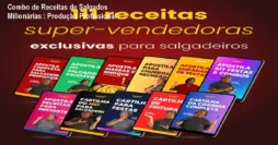 Combo de Receitas de Salgados Milionárias – Produção Profissional