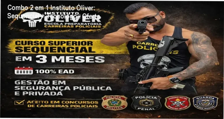 Combo Instituto Óliver – curso Sequencial + Tecnólogo, credibilidade e confiança