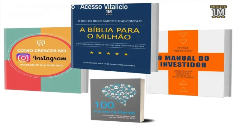 Combo Projeto Milhão acesso vitalício – Guia completo de riqueza e Instagram