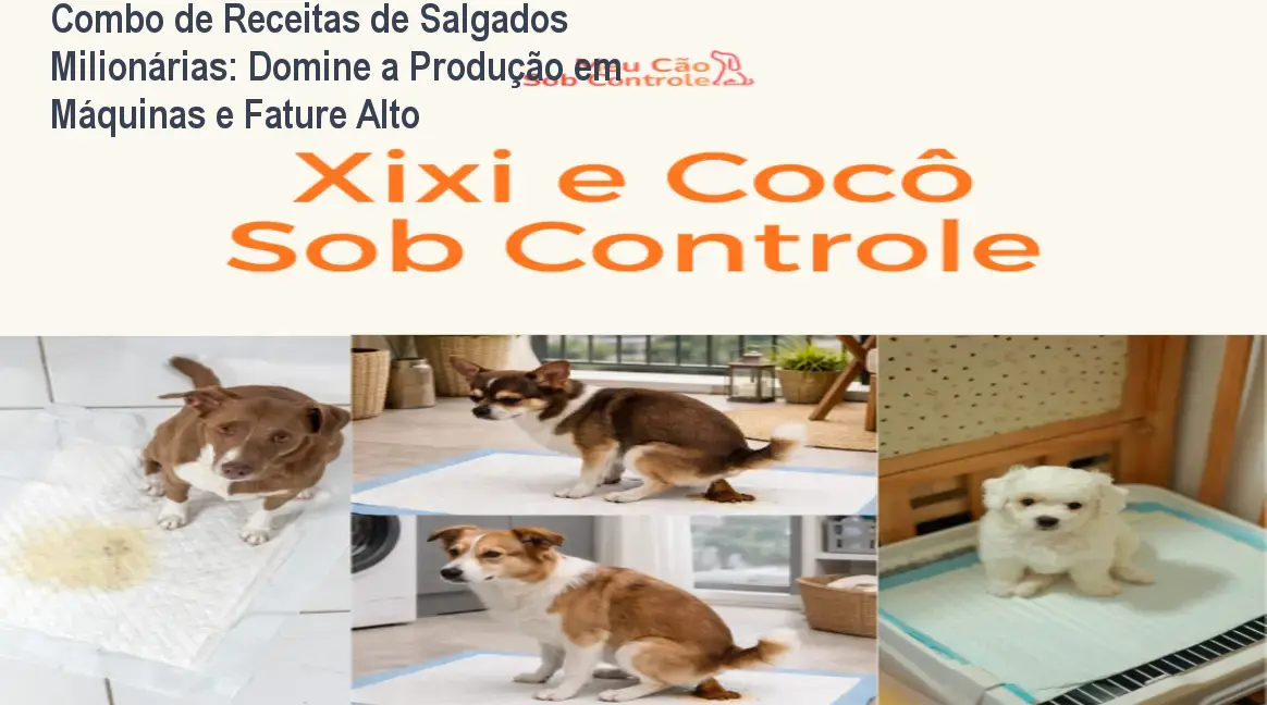 Apostilas digitais do Combo de Receitas de Salgados Milionárias mostrando técnicas de produção em máquinas modeladoras