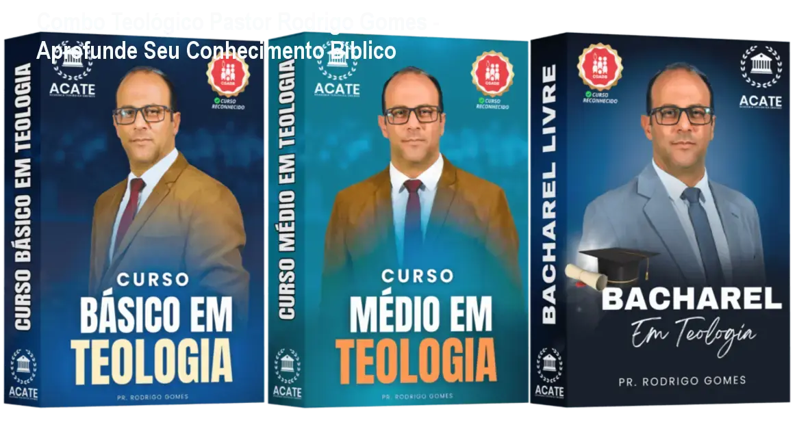 Combo Teológico Pastor Rodrigo Gomes - Aprofunde Seu Conhecimento Bíblico