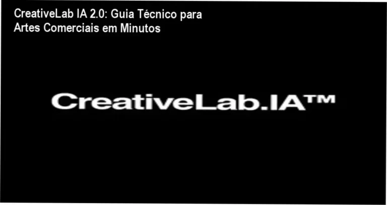 Screenshot da interface do CreativeLab IA 2.0 mostrando prompts prontos e arte gerada em alta conversão
