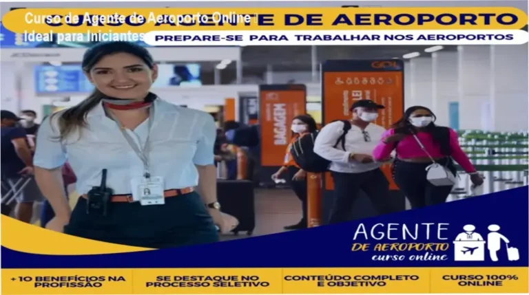 Curso de Agente de Aeroporto Online – Priscila Loren – R$247
