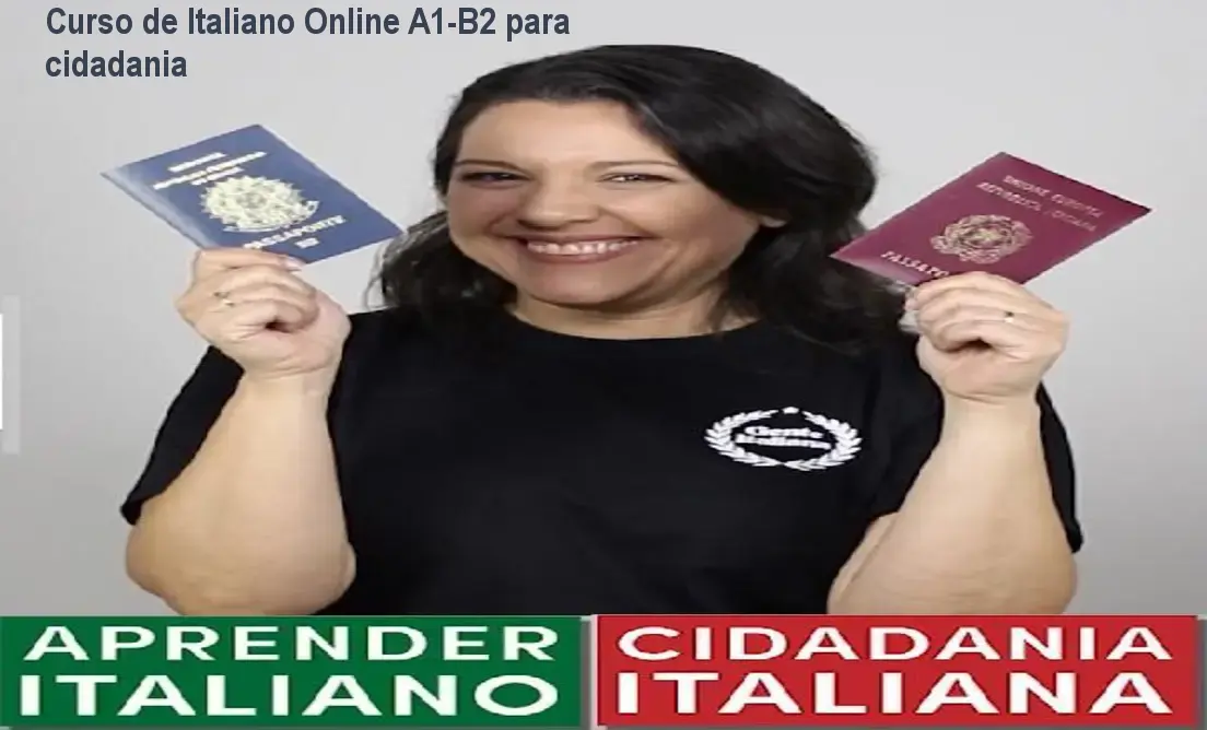 Curso de Italiano Online A1‑B2 para cidadania