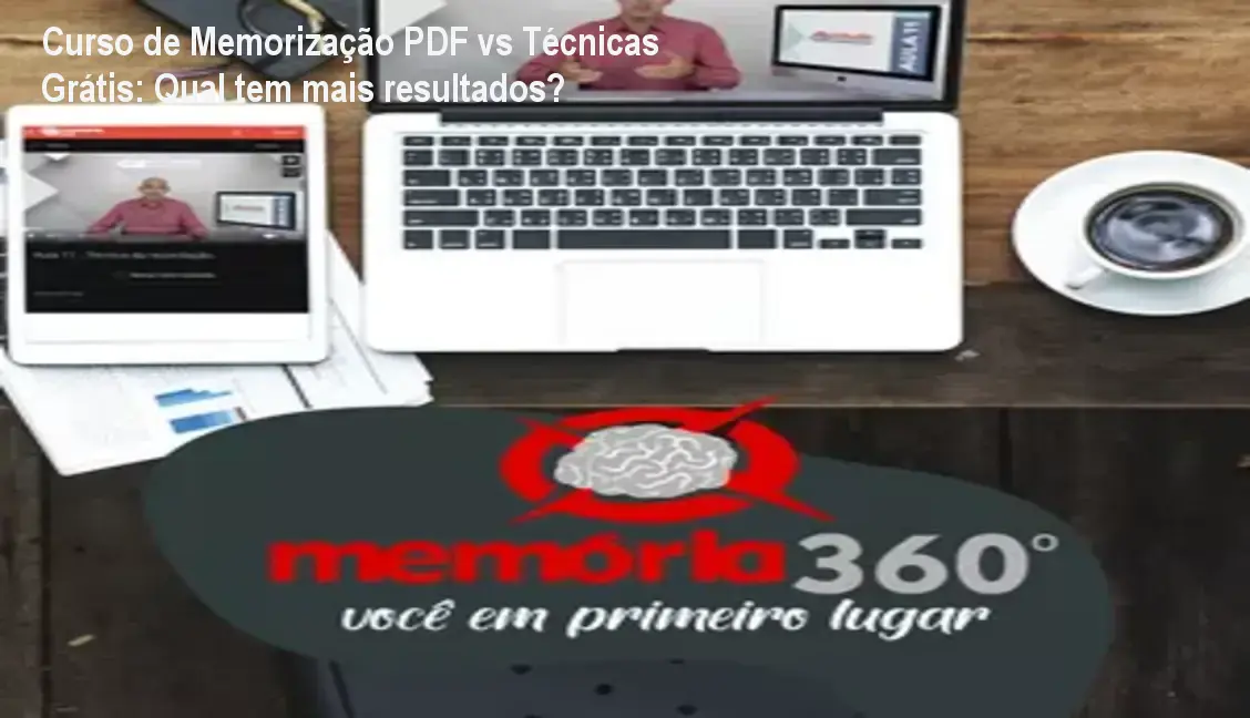 Página do curso de memorização PDF mostrando técnicas de leitura dinâmica e benefícios para estudantes