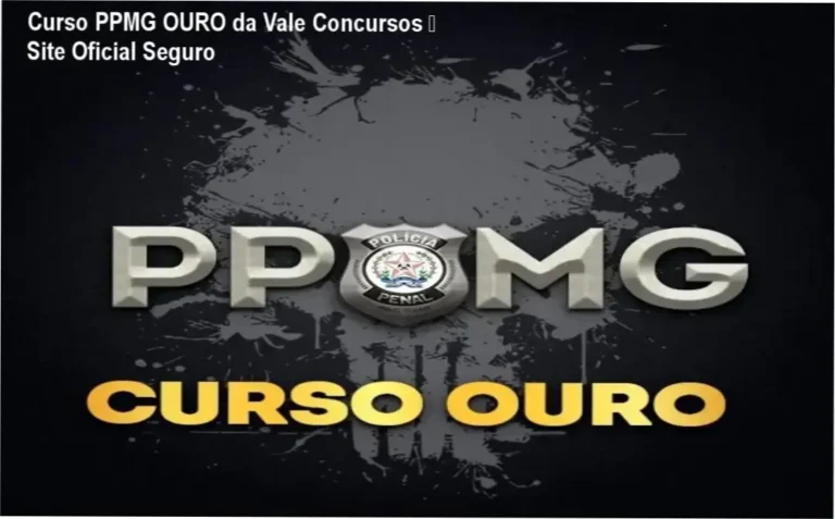 Curso PPMG OURO da Vale Concursos – página oficial para compra segura