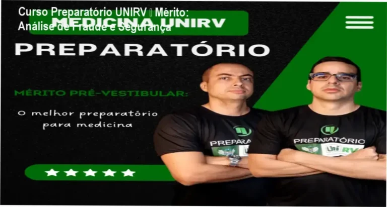 Curso Preparatório UNIRV Mérito Acompanhamento Escolar reputação, fraude, segurança