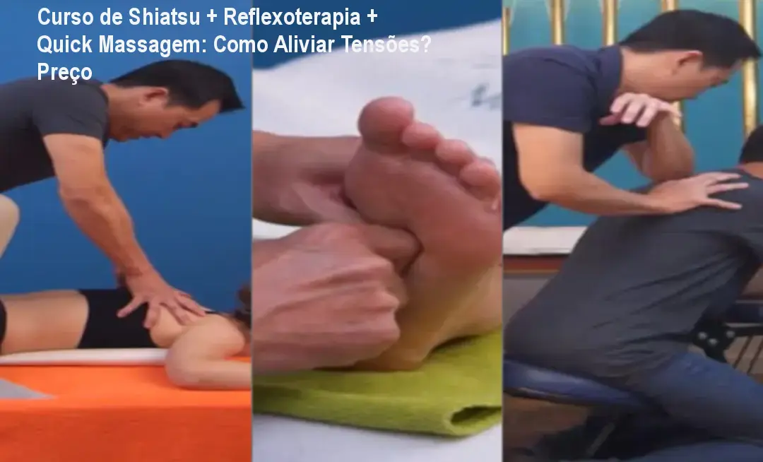 Imagem promocional do Curso de Shiatsu, Reflexoterapia e Quick Massagem de Jorge Uehara