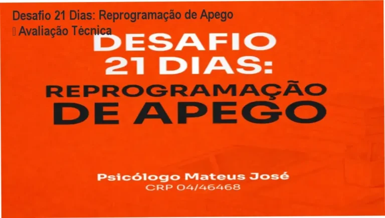 Imagem ilustrativa do Desafio 21 Dias de Reprogramação de Apego com ferramentas de ativação emocional