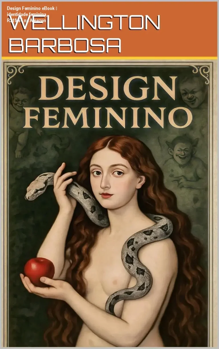 Capa do eBook Design Feminino de Wellington Barbosa, mostrando a temática de identidade feminina contemporânea.