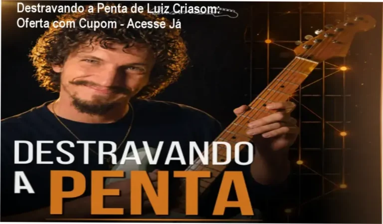 Luiz Criasom – autor de Destravando a Penta, reconhecido pela credibilidade no ensino de guitarra.