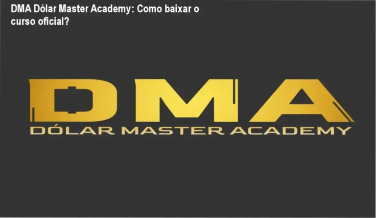 Tela mostrando a página oficial para download do DMA Dólar Master Academy