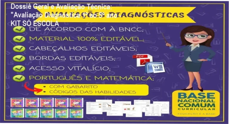 Gráfico de desempenho técnico do ecossistema "Avaliação Diagnóstica 1º ao 5º ano - KIT SÓ ESCOLA