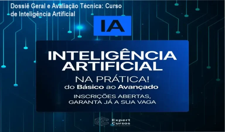 Gráfico de desempenho técnico do ecossistema Curso de Inteligência Artificial