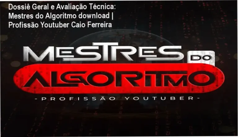 Gráfico de desempenho técnico do ecossistema Mestres do Algoritmo download | Profissão Youtuber Caio Ferreira