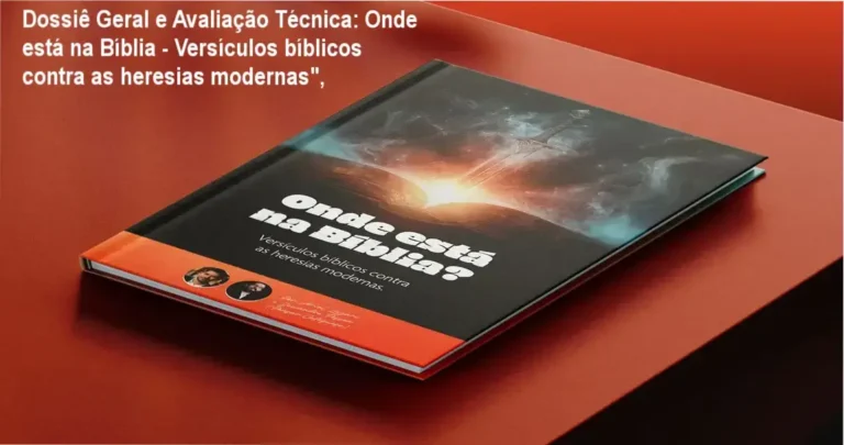 Gráfico de desempenho técnico do ecossistema Onde está na Bíblia - Versículos bíblicos contra as heresias modernas",