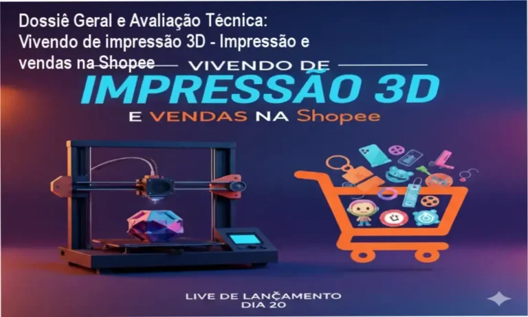 Gráfico de desempenho técnico do ecossistema Vivendo de impressão 3D - Impressão e vendas na Shopee