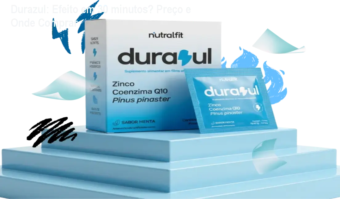 Adesivo sublingual Durazul prometendo ereção firme em 30 minutos