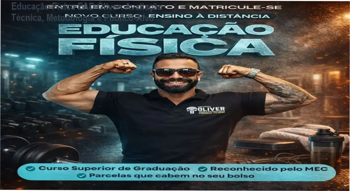 Imagem da página de avaliação da graduação EAD em Educação Física da Óliver