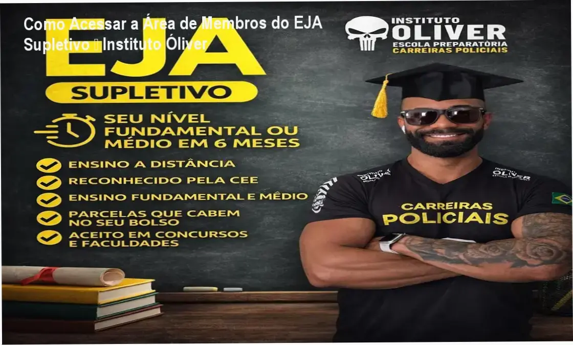 EJA Supletivo Óliver login área de membros plataforma do aluno