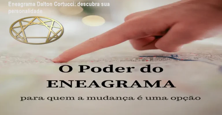 Capa do curso O Poder do Eneagrama de Dalton Cortucci mostrando gráficos de tipos de personalidade