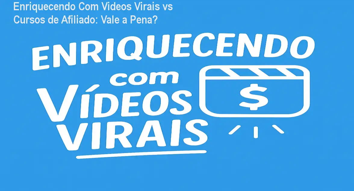 Smartphone exibindo vídeos virais para ganhar dinheiro como afiliado iniciante