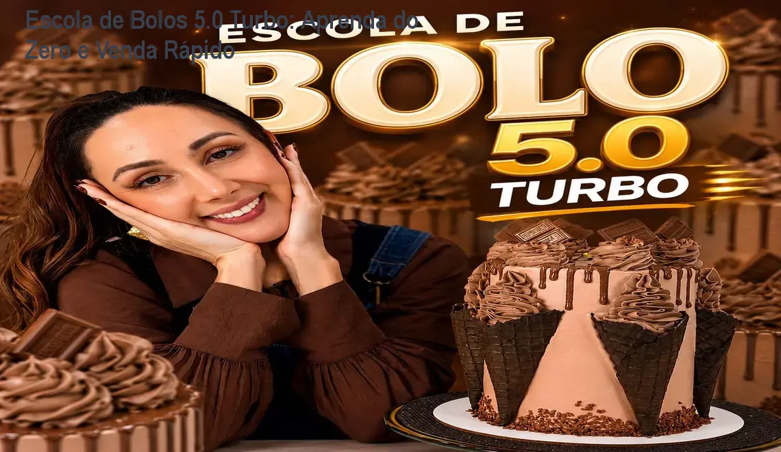 Escola de Bolos 5.0 Turbo: Aprenda do Zero e Venda Rápido