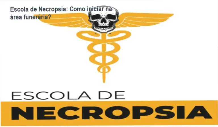 Imagem ilustrativa do Curso Escola de Necropsia mostrando módulos e certificados digitais