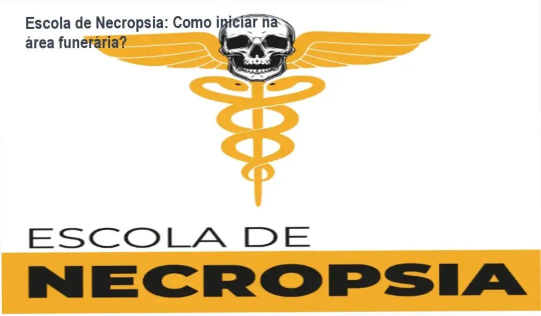 Imagem ilustrativa do Curso Escola de Necropsia mostrando módulos e certificados digitais