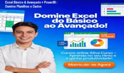 Excel Básico & Avançado + PowerBI – Domine Planilhas e Dados